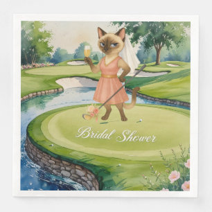 GOLF-MÖHIPPA för Cat Lover golfer Pappersservett