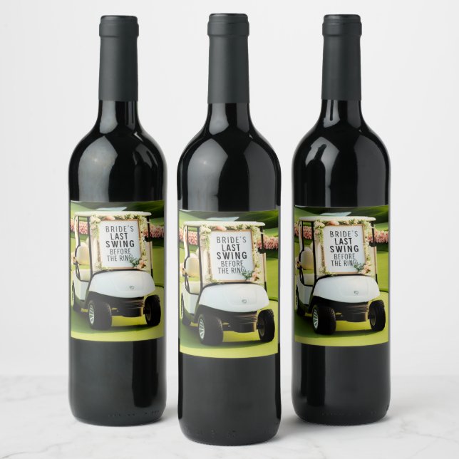 Golf Möhippa för Golfare Vinflaska Etikett (Flaskor)