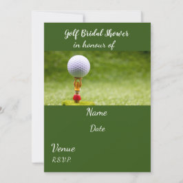 Golf-Möhippa med golf boll Inbjudningar