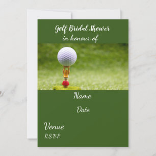 Golf-Möhippa med golf boll Inbjudningar