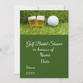 Golf-Möhippa med golf boll Spara datum Inbjudningar