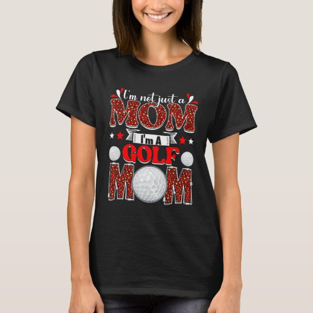 Golf Mom Mother s Day Retro Sport Mom T Shirt (Framsida)