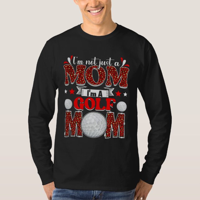 Golf Mom Mother s Day Retro Sport Mom T Shirt (Framsida)