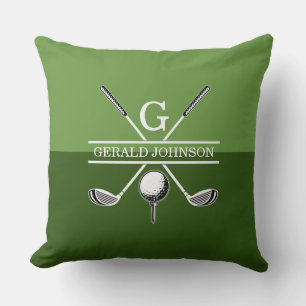 Golf Monogram Design Dekorativ kudde