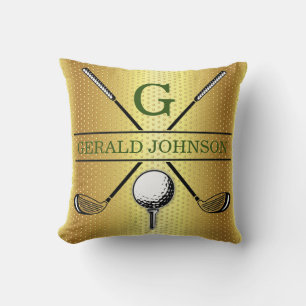Golf Monogram Design Dekorativ kudde