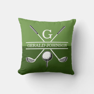 Golf Monogram Design Dekorativ kudde