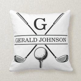 Golf Monogram-design Kudde