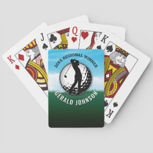 Golf Monogram-design med minimal Elegant för Anpas Casinokort