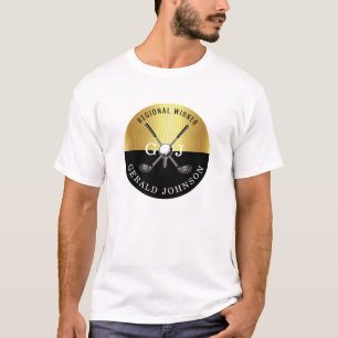Golf Monogram-design med minimal Elegant för Anpas T Shirt