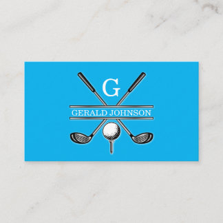 Golf Monogram för minimalistisk Anpassningsbar för Visitkort