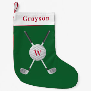 Golf Monogram - liten julklapp Julstrumpa
