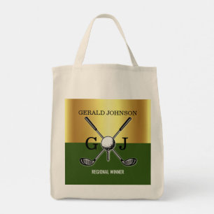 Golf Monogram med minimalistisk Anpassningsbar Ele Tygkasse