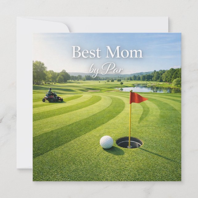 Golf Morsdagspresentkort för Mamma  Kort (Framsida)