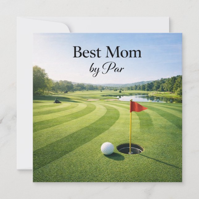 Golf Morsdagspresentkort för Mamma  Kort (Framsida)