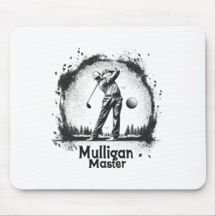 Golf Mulligan Master Graphic Tes För manar kvinnor Musmatta