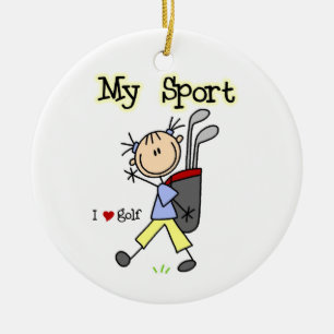 Golf My Sport Julgransprydnad Keramik