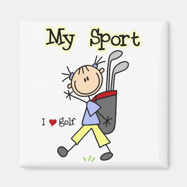 Golf My Sport T-shirts and Gifts Magnet (Framsidan)