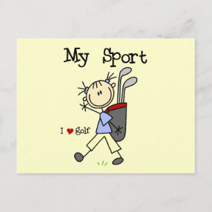 Golf My Sport T-shirts and Gifts Vykort