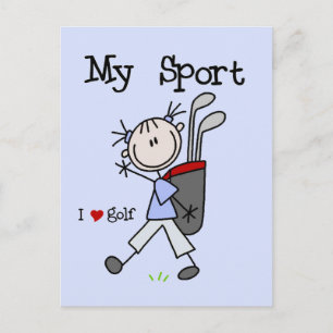 Golf My Sport T-shirts and Gifts Vykort