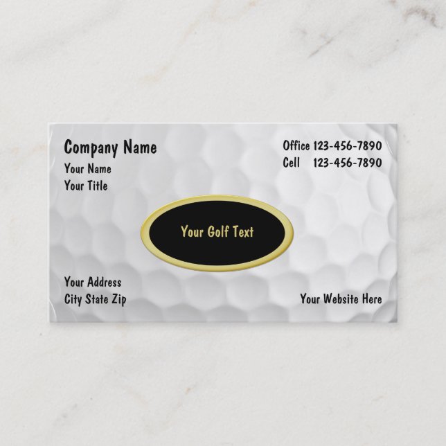 Golf Namn Kort (Framsida)