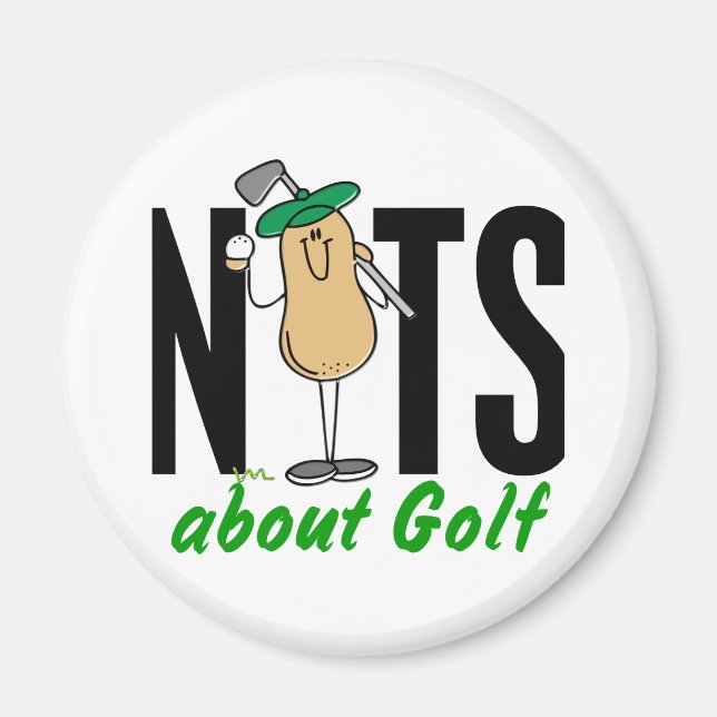 Golf Nöt 2 Magnet (Framsidan)