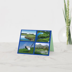 golf notecard kort