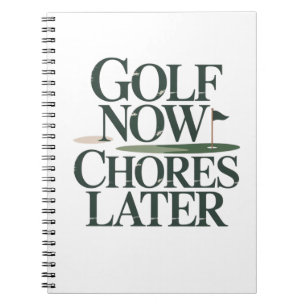 Golf Nu, Sysslor Sen Retro Golfhumor Anteckningsbok