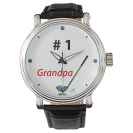 GOLF nummer ett GRANDPA, Coola Manar Watch Armbandsur
