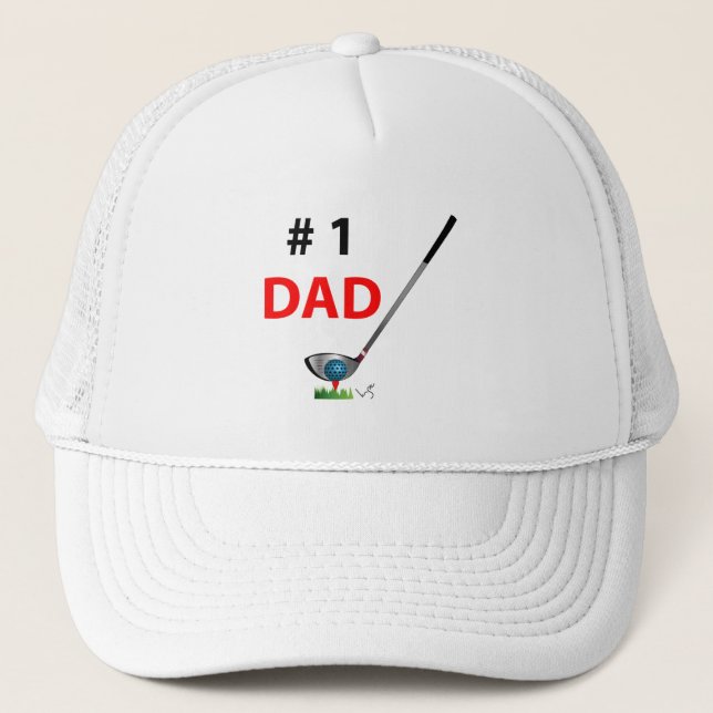 GOLF nummer ett Pappa, Coola Golf Keps (Framsida)