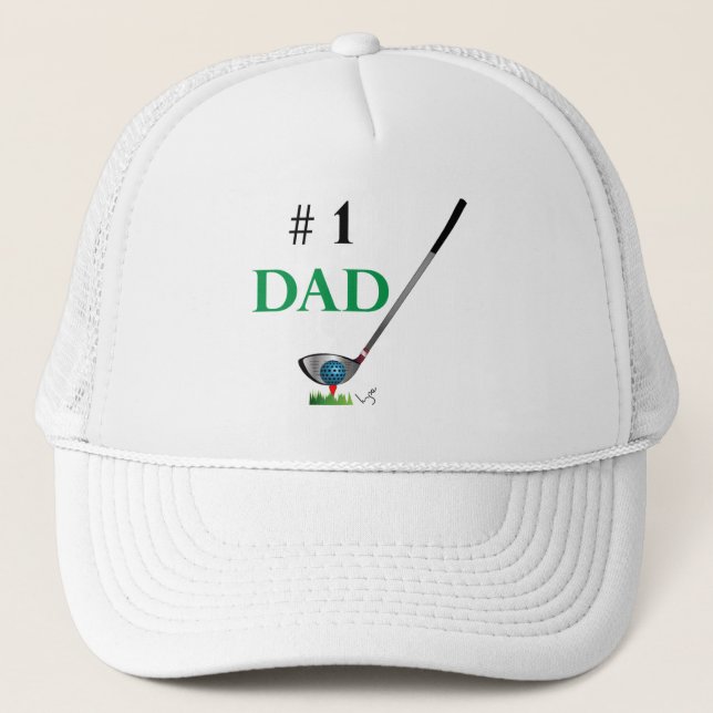 GOLF nummer ett Pappa, Coola Golf Keps (Framsida)