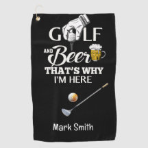 Golf och Beer Det är därför jag är här