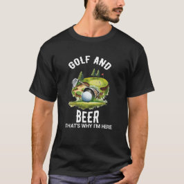 Golf och Beer T Shirt