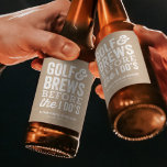 Golf och bröder innan jag är kraftbachelor party ölflaska etikett<br><div class="desc">Fira brudgummen med en golfsvindlare och den här personlig etiketten för öl flaska. Denna enkla etikett på bachelor Party-ölet innehåller ordalydelsen "golf and brews before the I do's" tillsammans med anpassningsbarna på en papper bakgrund med kraft. Den här etiketten för reklampartierna ingår i en samling av Lea Delaveris Design, där...</div>