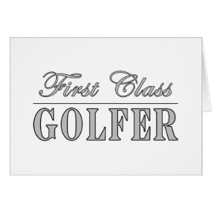 Golf och golfare: Klassificera först golfaren Hälsningskort