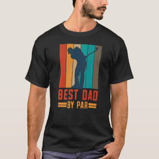 Golf- och golfspelare med golf-klubb som säger Bes T Shirt