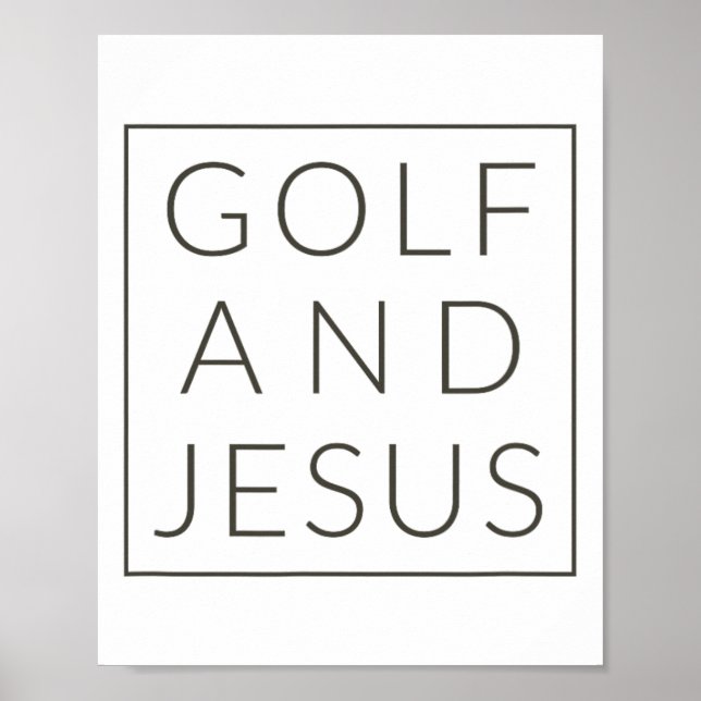 Golf och Jesus Poster (Framsidan)