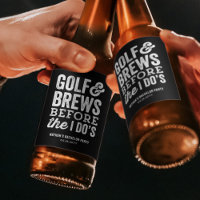 Golf och öl före jag görs möhippa i svart
