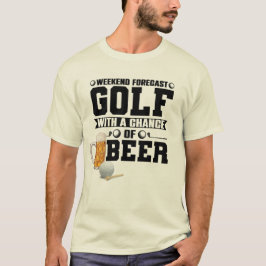 Golf- och ölprognos t shirt
