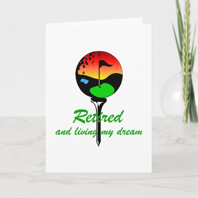 Golf och pension kort (Framsida)