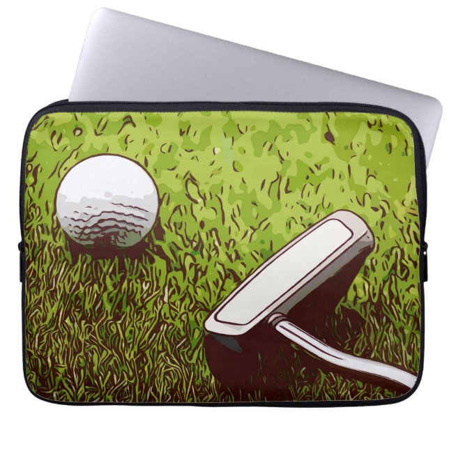 Golf och putter laptop fodral (Framsidan)