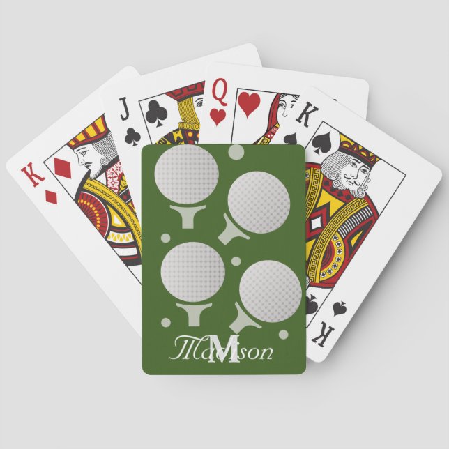 Golf och Tee Farsdagspresent Casinokort (Baksidan)
