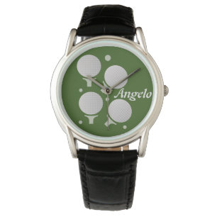 Golf och Tee Gradient Boll Mäns Present Armbandsur