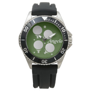 Golf- och tee-gradientboll herrpresent armbandsur