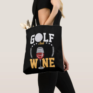 Golf och Vin för golfer Tygkasse