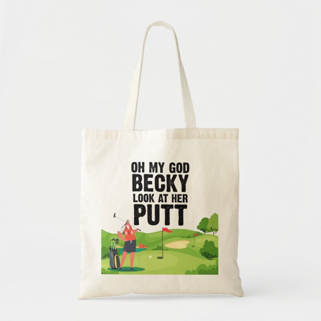 Golf oh gud becky titta på hennes kitt tygkasse (Framsidan)
