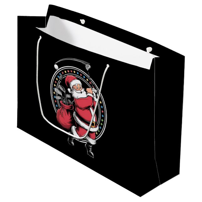 Golf Oh jul Jultomten Vintage Golfer Golfi Golfi (Framsidan Vinklad)