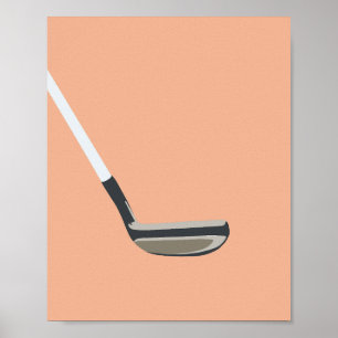Golf-Orange Poster