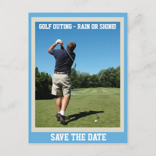 Golf Output Postcard Meddelande Vykort