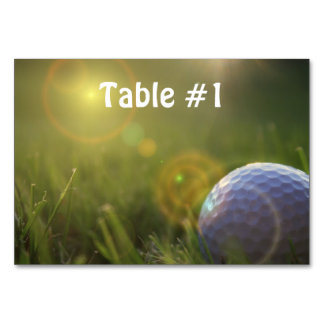 Golf på en solnydag bordsnummer