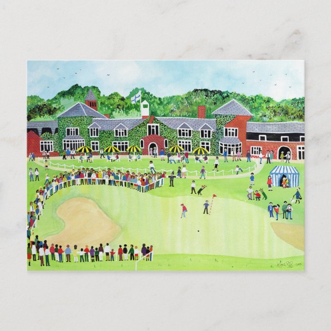 Golf på klockstapeln vykort (Framsida)